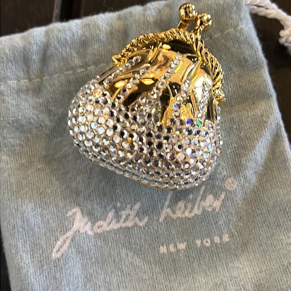 JUDITH LEIBER Swarovski Crystal Mini Purse Pill Case - Picture 13 of 16